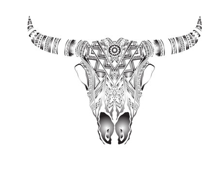 Buffalo Skull Native American Totem