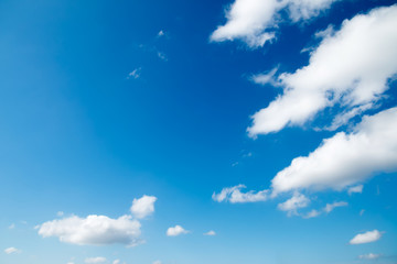 White clouds in the sky