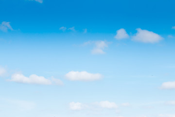 White clouds in the sky