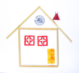 fibre plastic reinforced rebar house