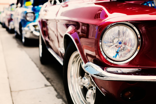 Fototapeta Classic cars in a row