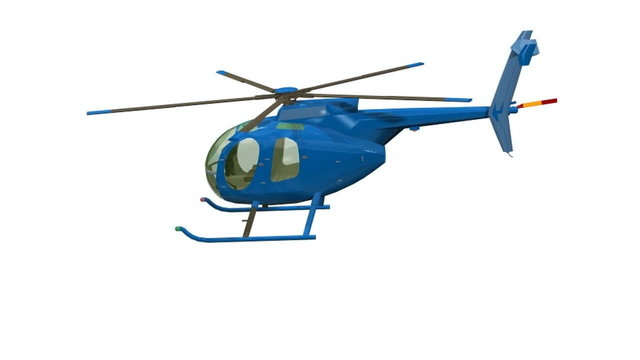 Helicopter First Aid civil blue Helicopter animation seamless looping