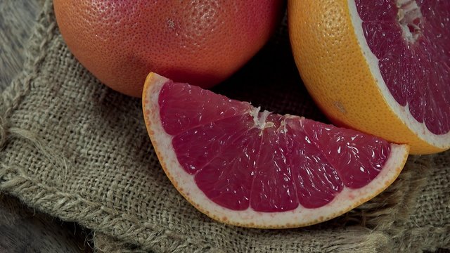 Portion of Grapefruit (rotating 4K footage; not loopable)