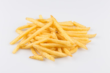 french fries isolated