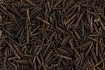 Background of black wild rice