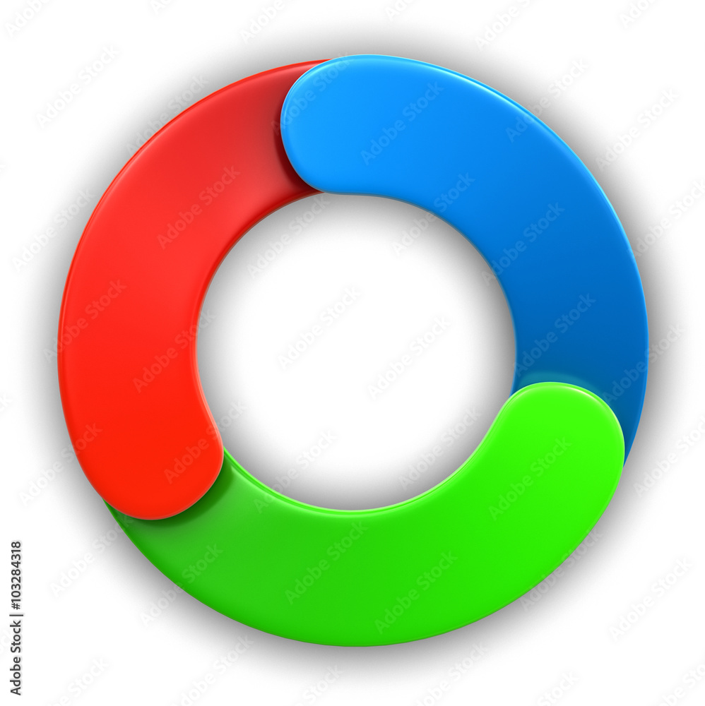 Poster circular graph. image with clipping path