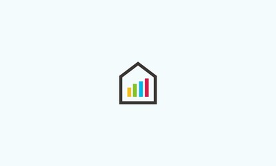 real estate data vector logo template