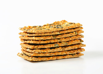 Pumpkin seed cheddar crackers