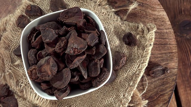 Rotating Kola Nuts as not loopable 4K UHD footage