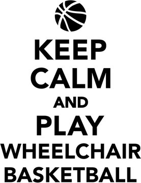Keep calm and play Wheelchair basketball