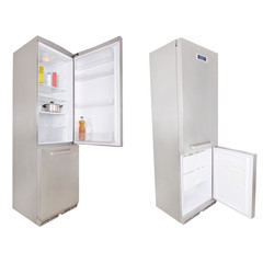 refrigerators isolated under the white background