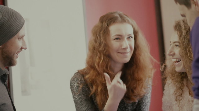 Faces of young people