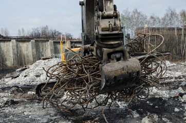 Fototapeta premium Recycling of scrap metal