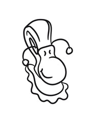 small sweet cute snail smile