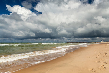 Fototapeta na wymiar Baltic sea shore. Latvia 