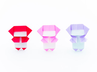 Fototapeta premium Colorful Origami Ninja