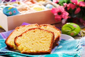 homemade plumckae with  easter background