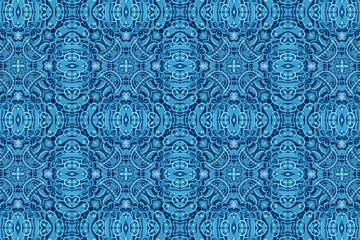 Голубой орнамент с узорами. 9
