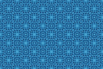 Голубой орнамент с узорами. 8
