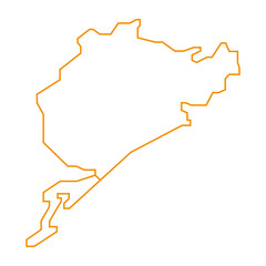 N&uuml;rburgring - Nordschleife - Streckenverlauf - Orange