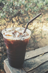 Iced black coffee