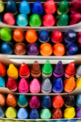 Beautiful Crayons in a box