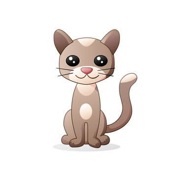 Cartoon cat character.