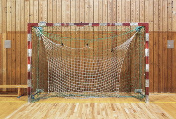 Retro indoor soccer goal