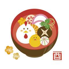 Zoni soup of year of the rooster