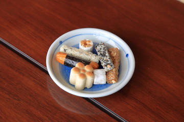Japanese traditional snacks. There are traditional snacks, eaten from the past in Japan.