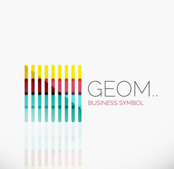 Logo, linear abstract geometric icon