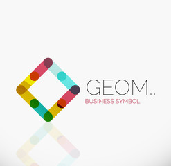 Logo, linear abstract geometric icon