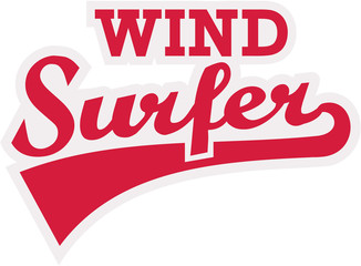 Windsurfer Word retro