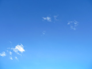 blue sky and clouds
