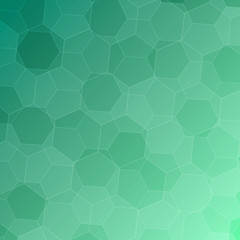 Fototapeta premium Abstract green background with hexagons