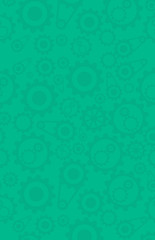 Fototapeta premium Green background with cogwheels.