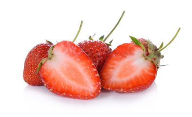 Strawberry on white background