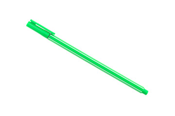 Green marker isolated on a white background.