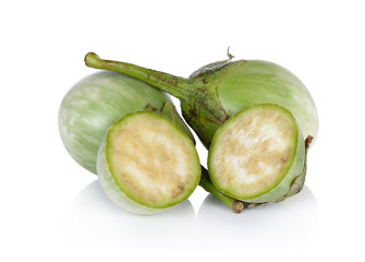 eggplant on white background