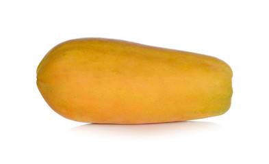 ripe papaya isolated on a white background