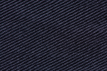 Black fabric texture for background. Background of linen fabric.
