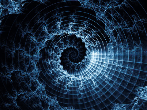 Fototapeta Wirtualny wzór spiralny