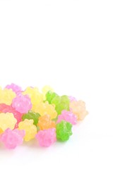 Japanese Confetti Candy on White Background