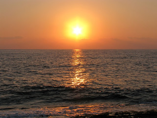 Sunset at the sea