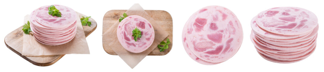 Ham Sausage (isolated on white) © HandmadePictures