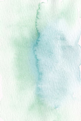 abstract green tones watercolor background