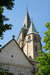 Fototapeta na wymiar Kirche St. Laurentius in Warendorf, NRW