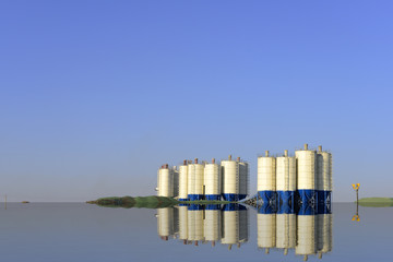 The cement concrete mixing equipment