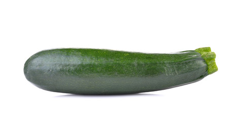 Fresh zucchini on white background