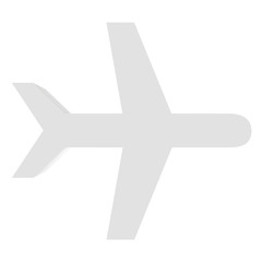 Airplane isolated on white background. 3d rendering close-up